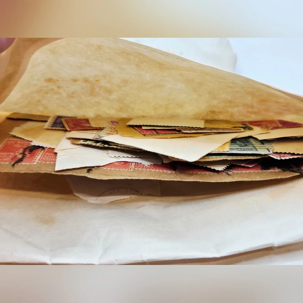 HUGE Lot Of Vintage Stamps‎ Mid Century Both Used And Unused